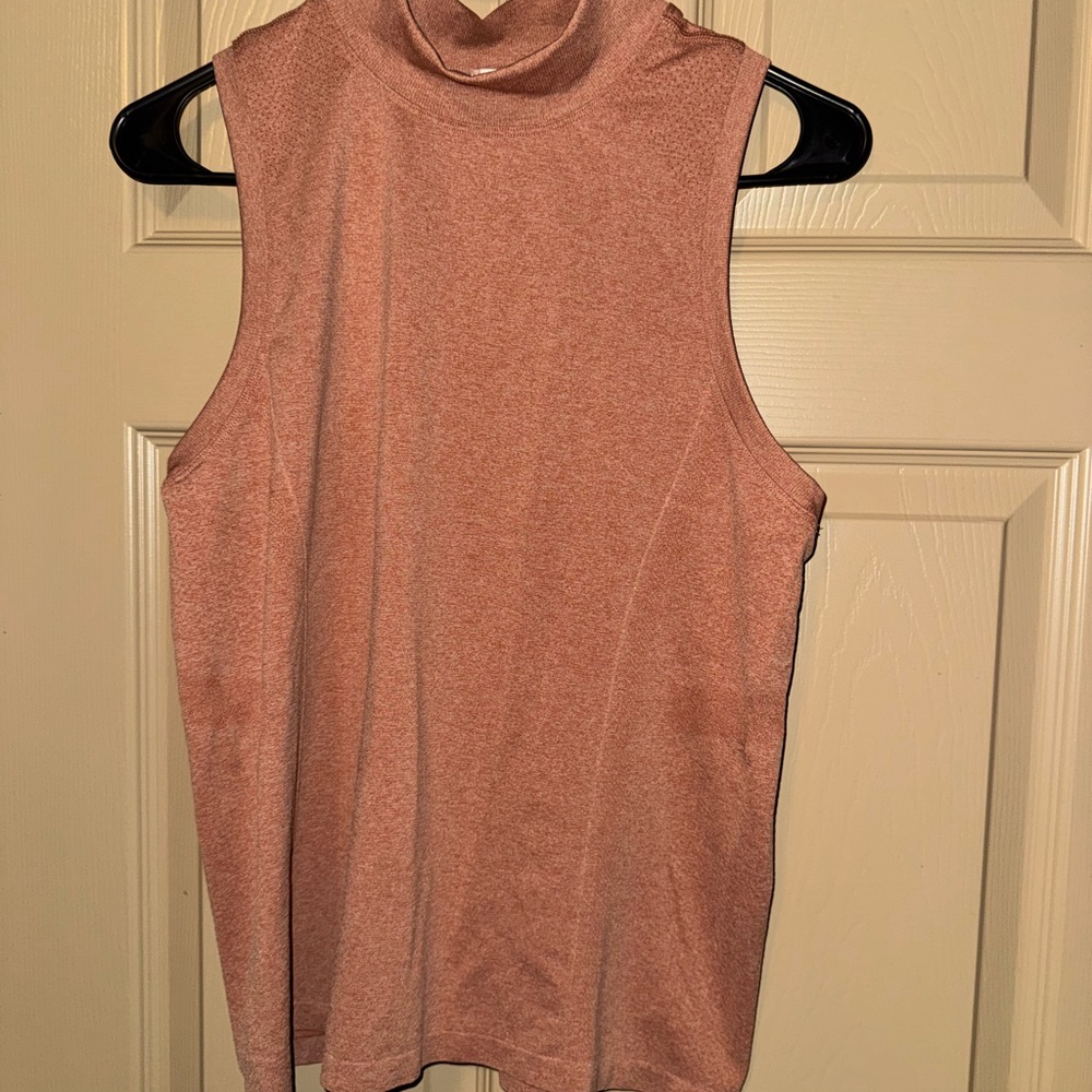 CALIA by Carrie Underwood Seamless Mock Golf Top - Dark Orange